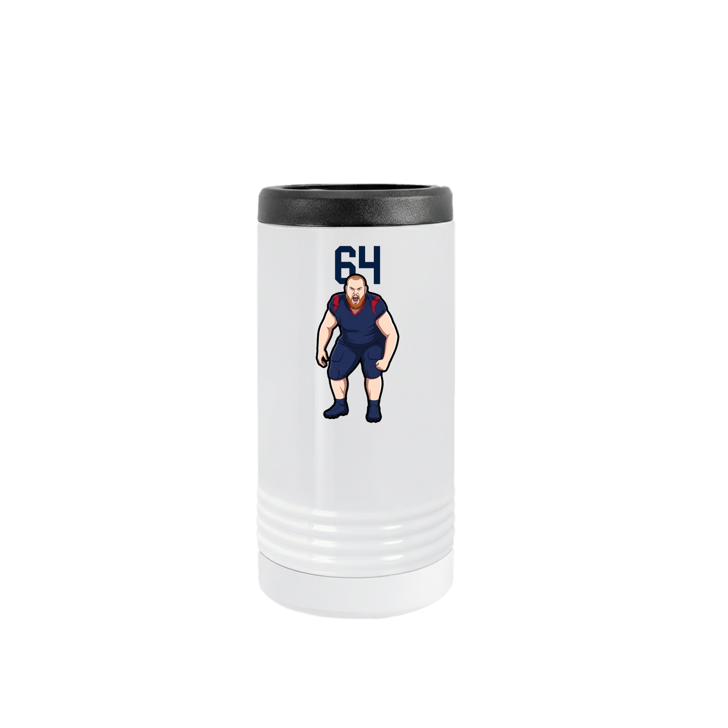 Slim Beverage Holder — Number Top in White