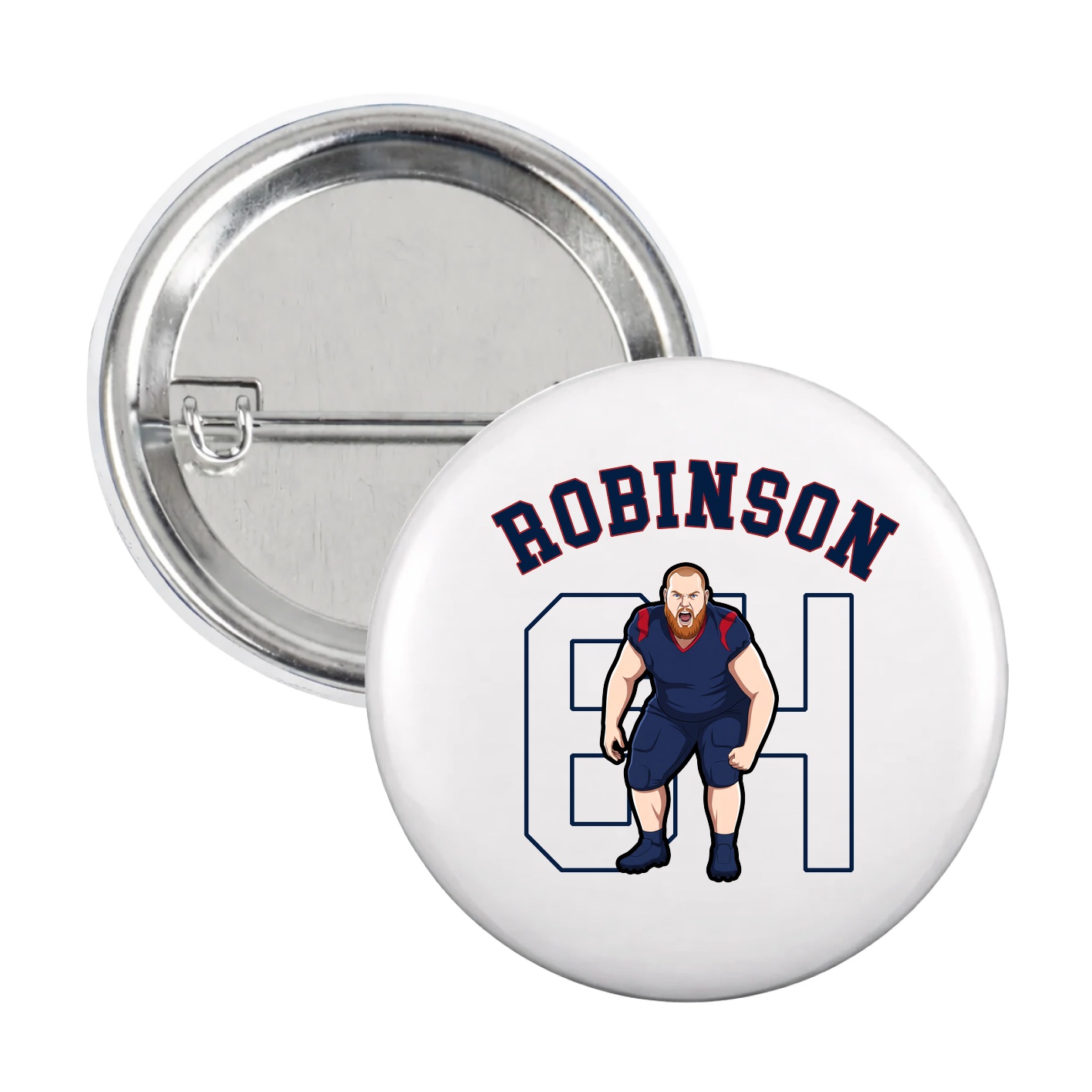 Game Day Button — Shirsey Arch in White