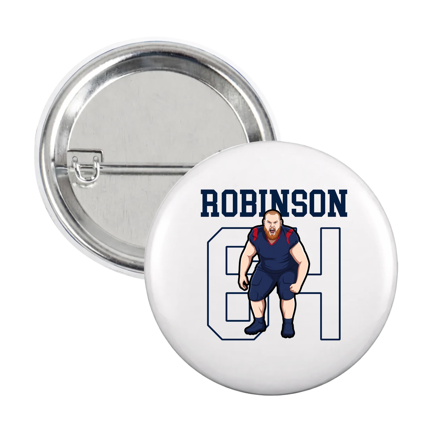 Game Day Button — Shirsey in White
