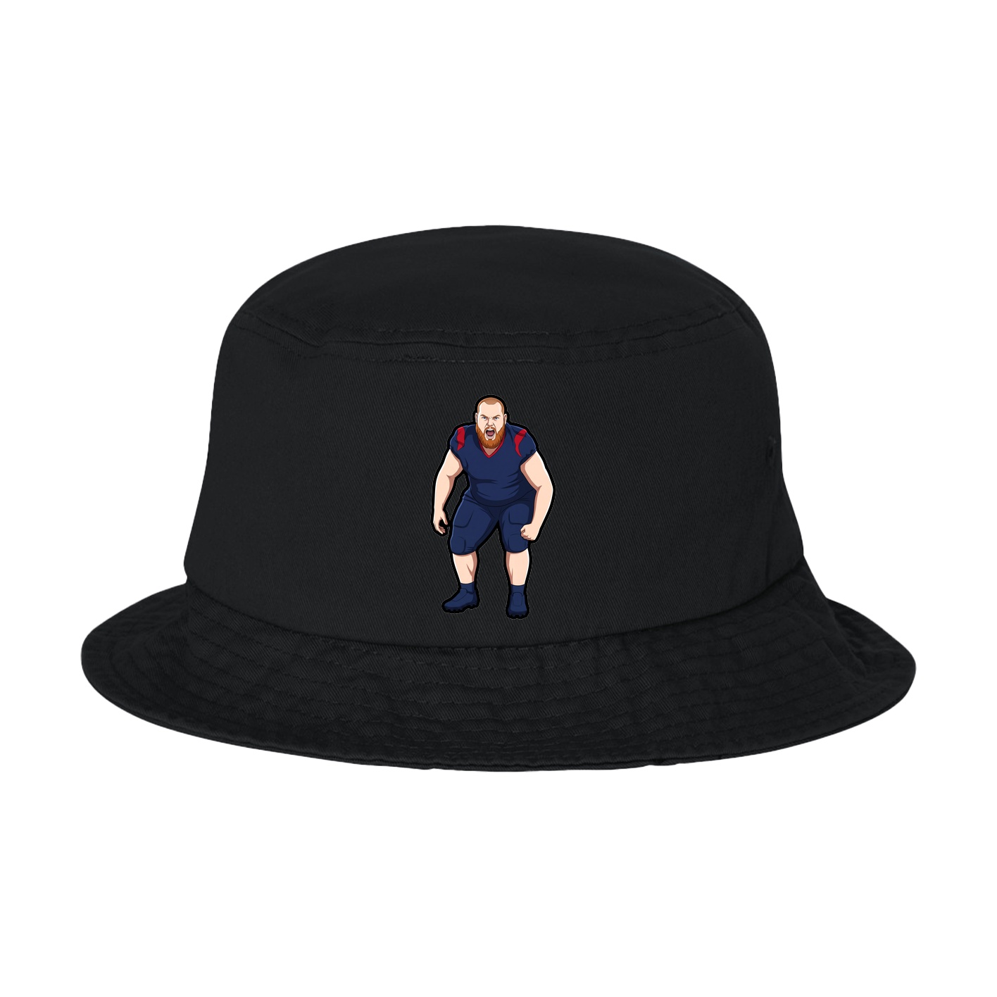 Bucket Cap — Name Vertical in Black
