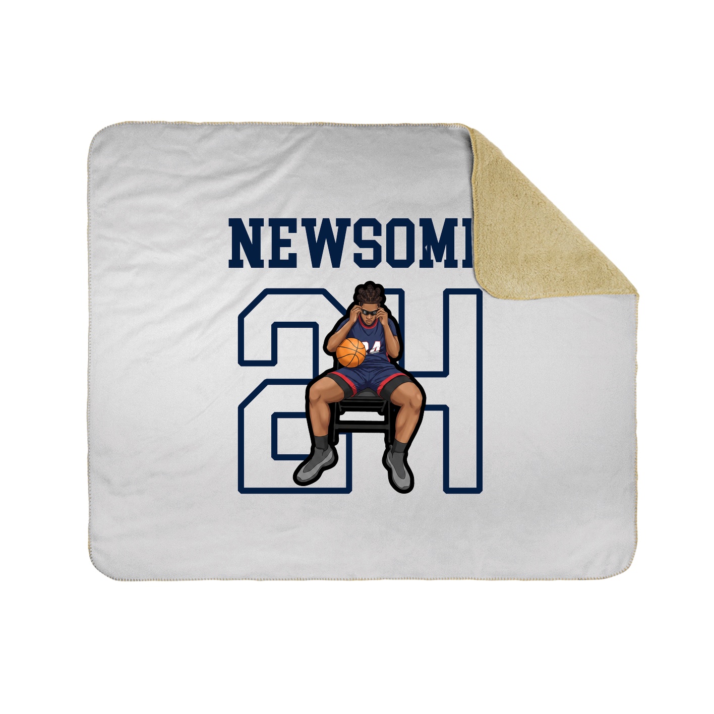 Throw Blanket — Shirsey in White