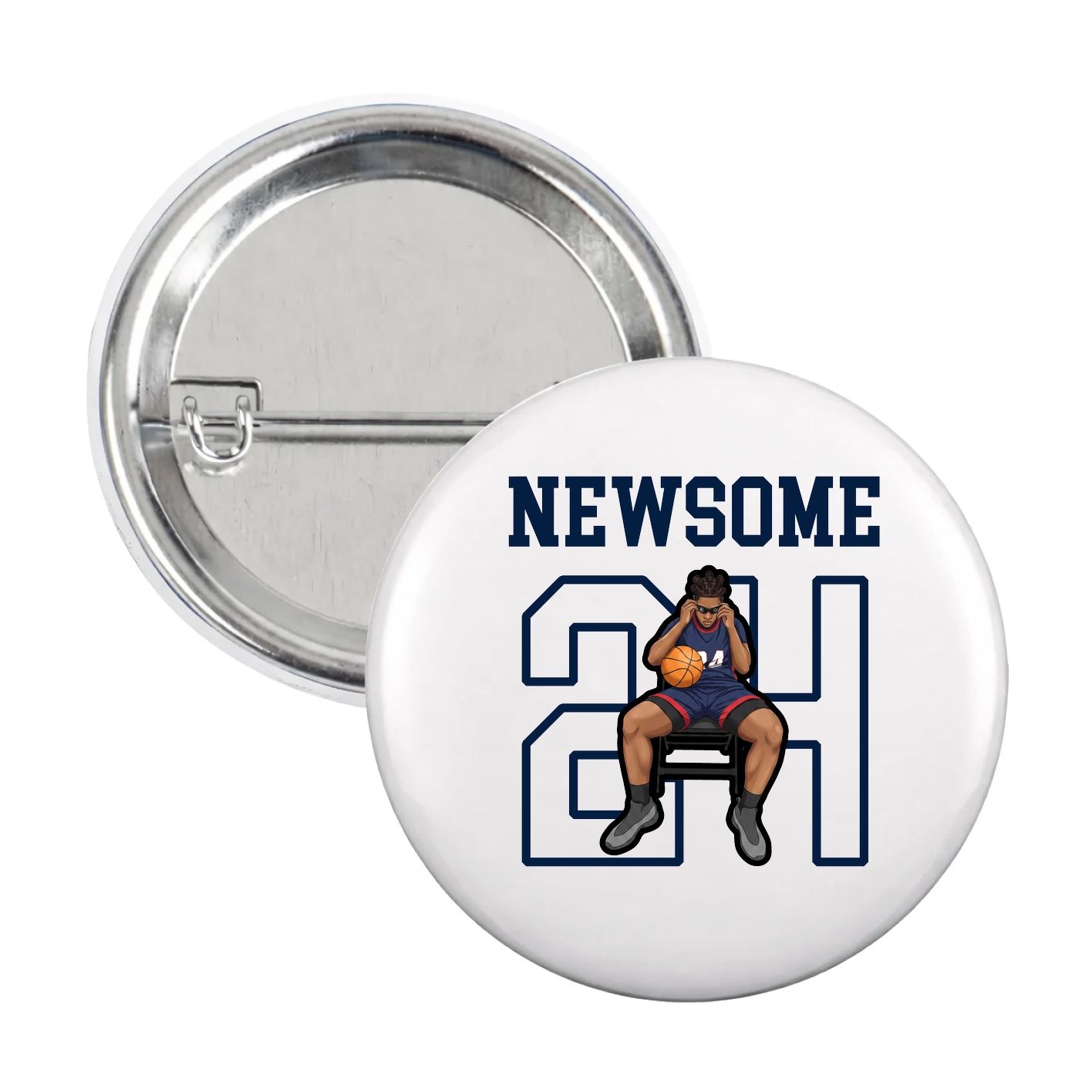 Game Day Button — Shirsey in White