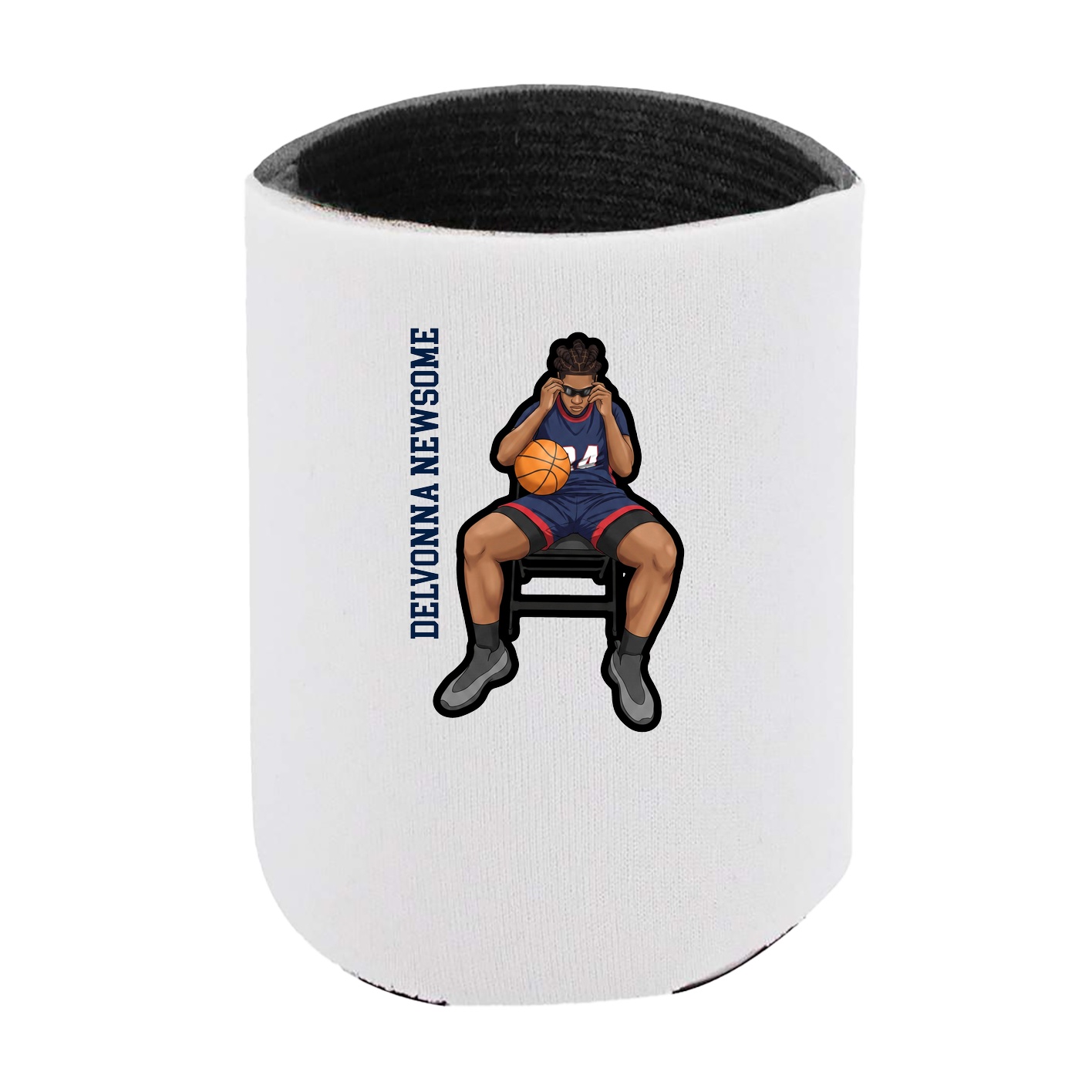 Can Holder — Name Vertical in White