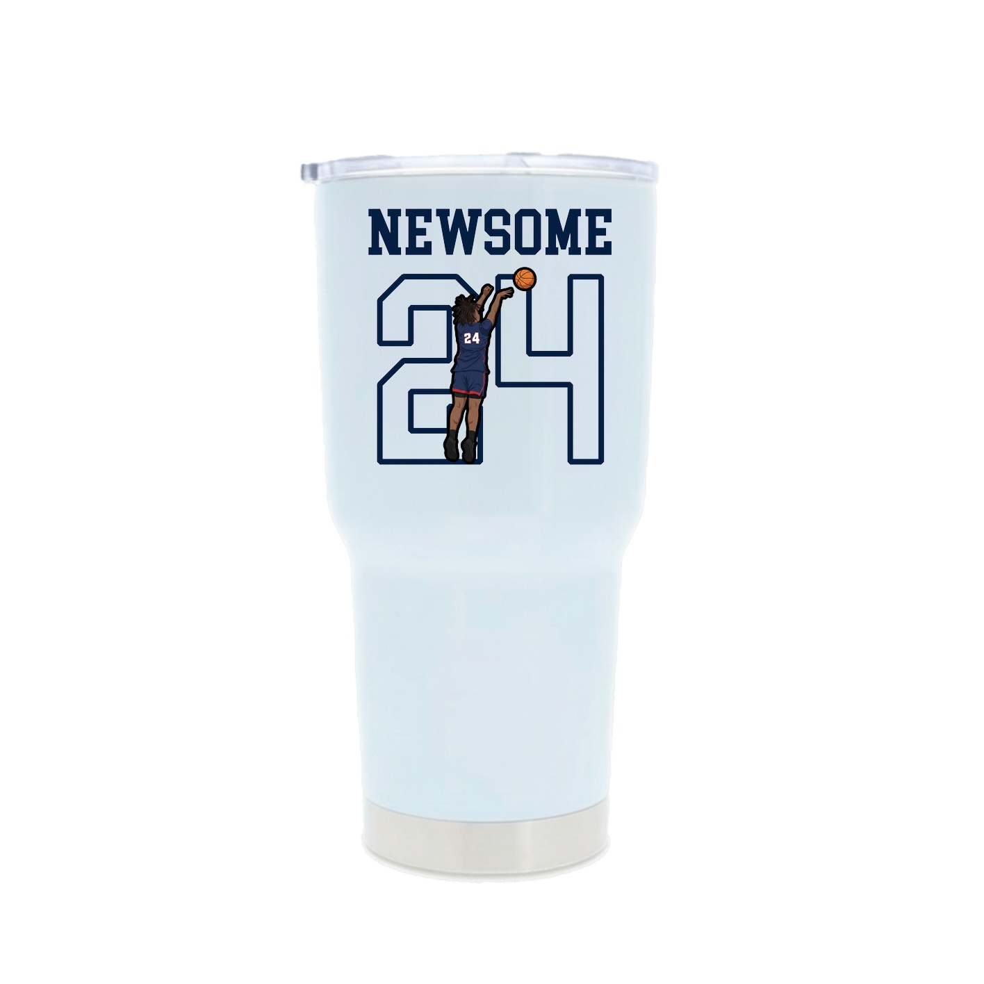 30oz Stainless Steel Tumbler — Shirsey in White