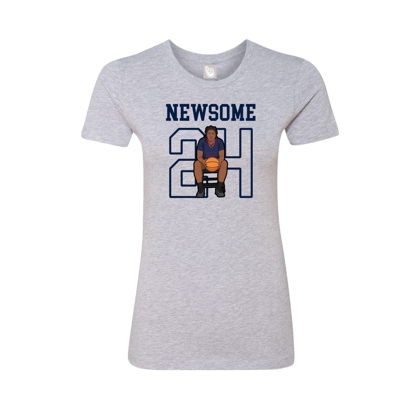 Fitted Women's Tee — Shirsey in Grey
