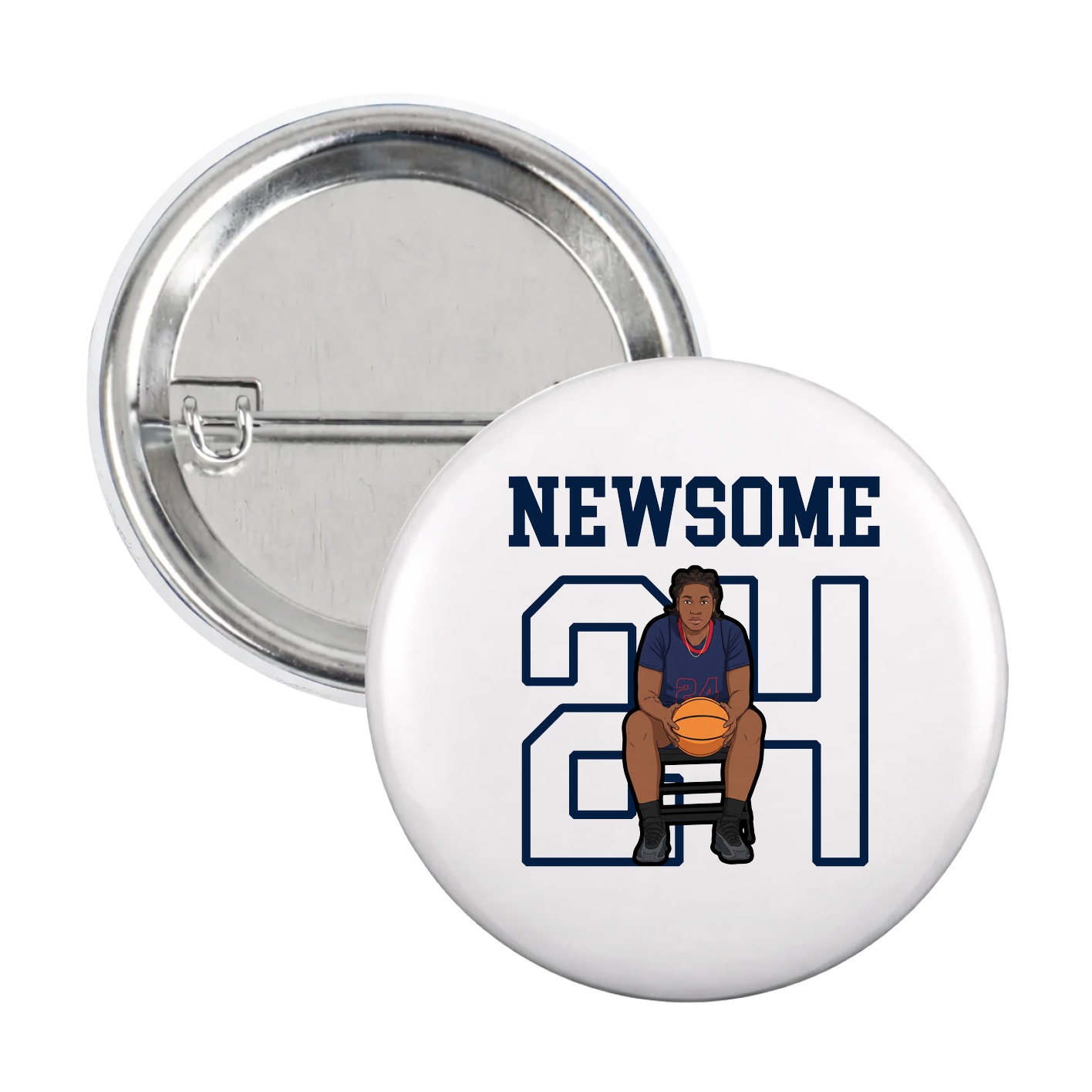 Game Day Button — Shirsey in White
