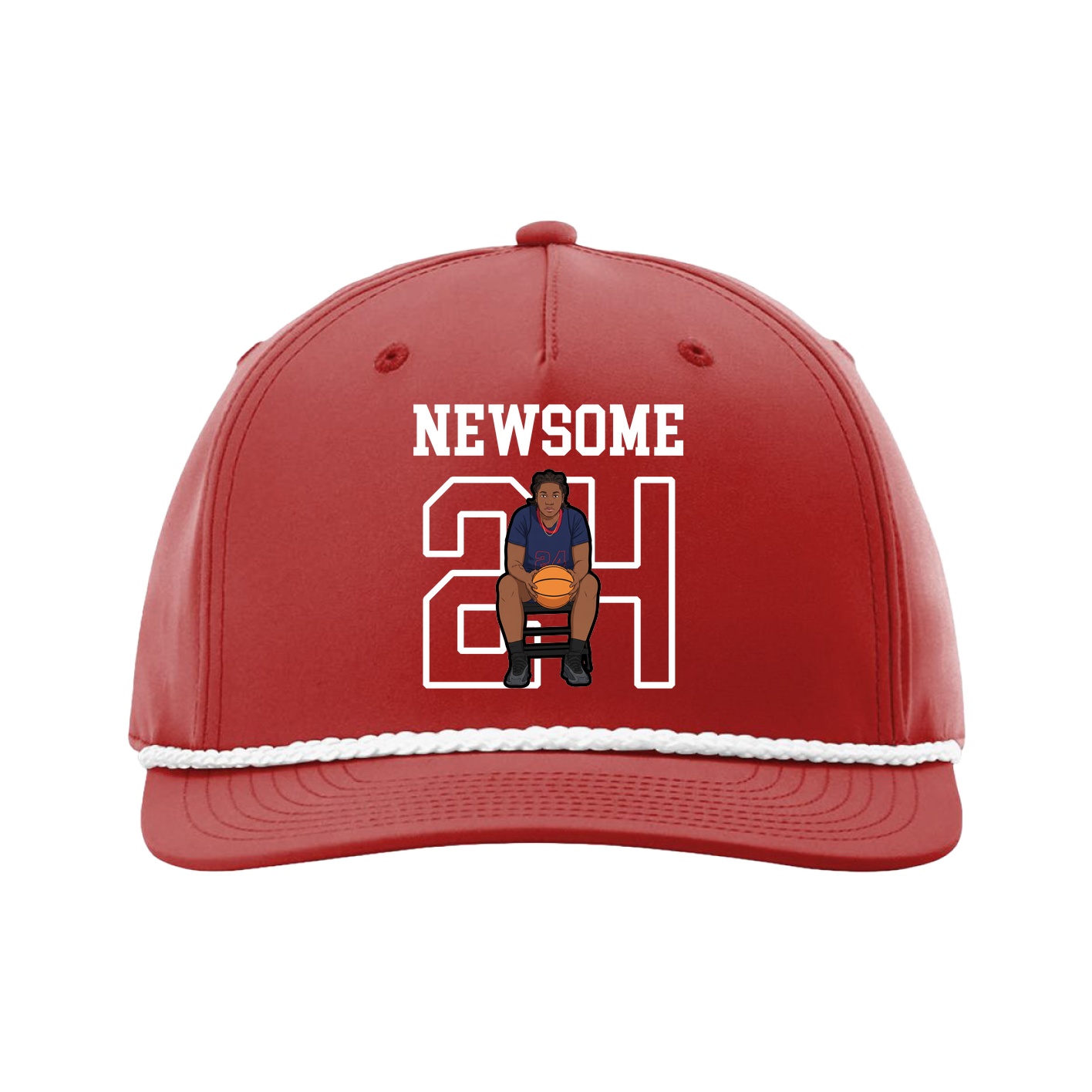 Five-Panel Classic Rope Cap — Shirsey in Red