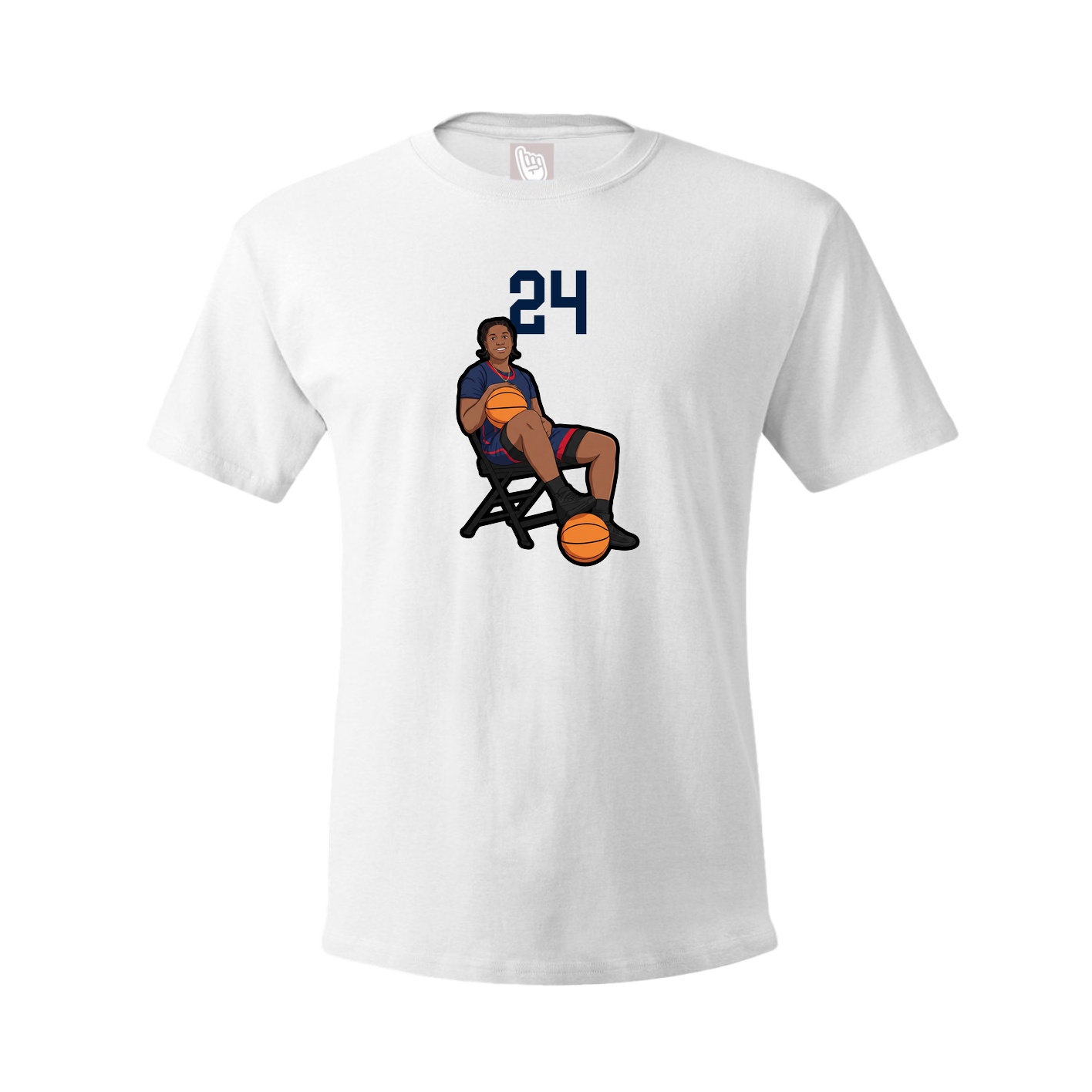 Tee — Number Top in White