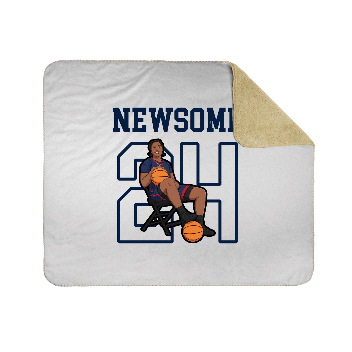Throw Blanket — Shirsey in White