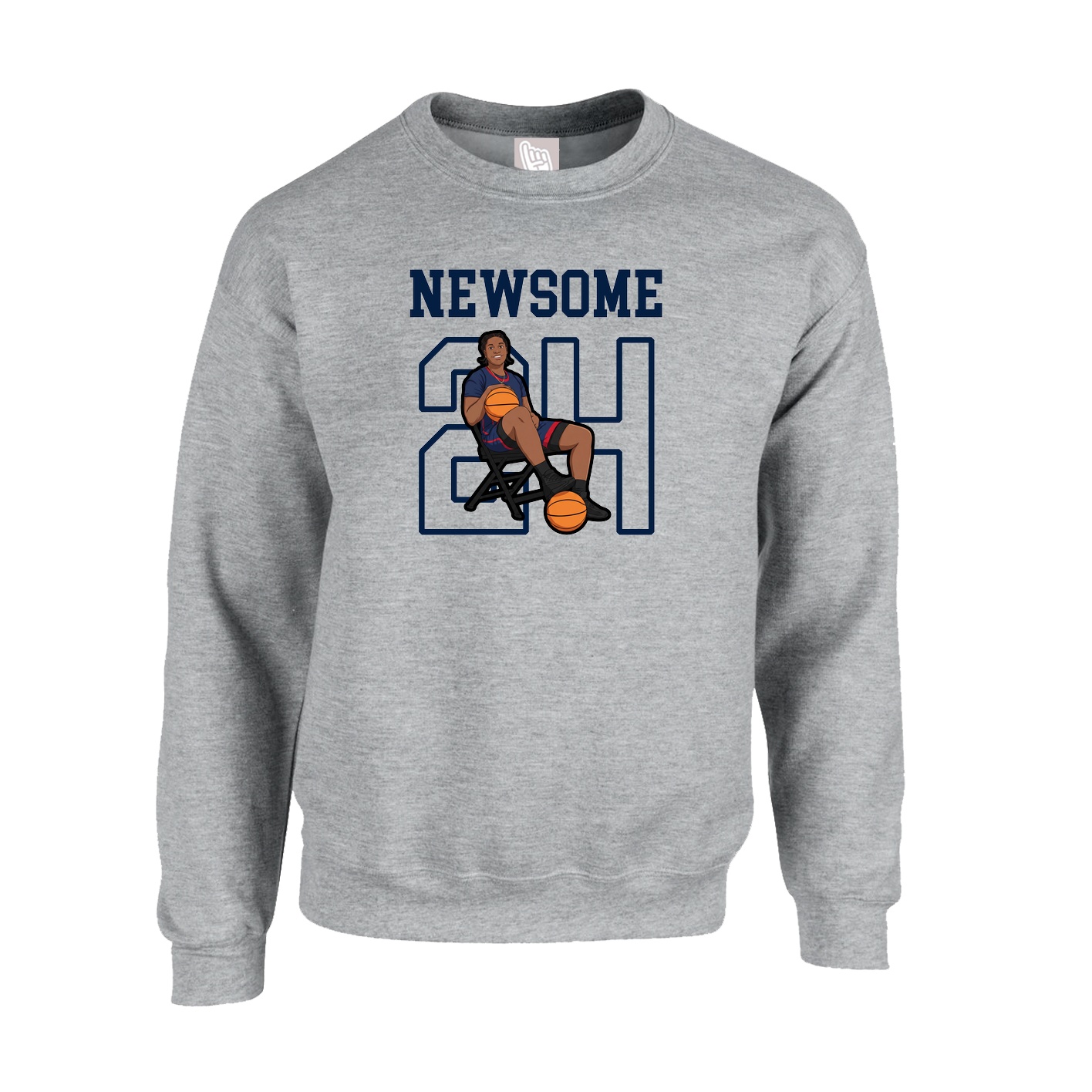 Fleece Crew — Shirsey in Grey