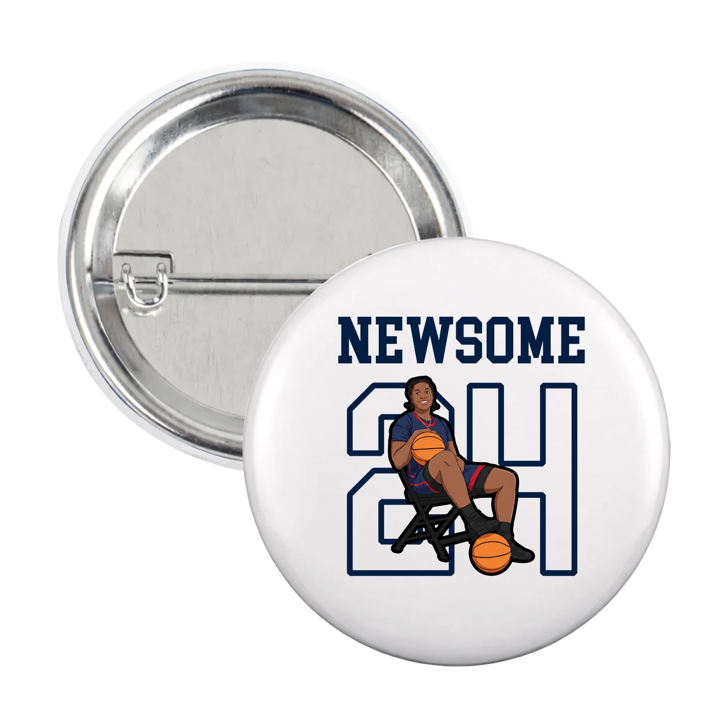Game Day Button — Shirsey in White