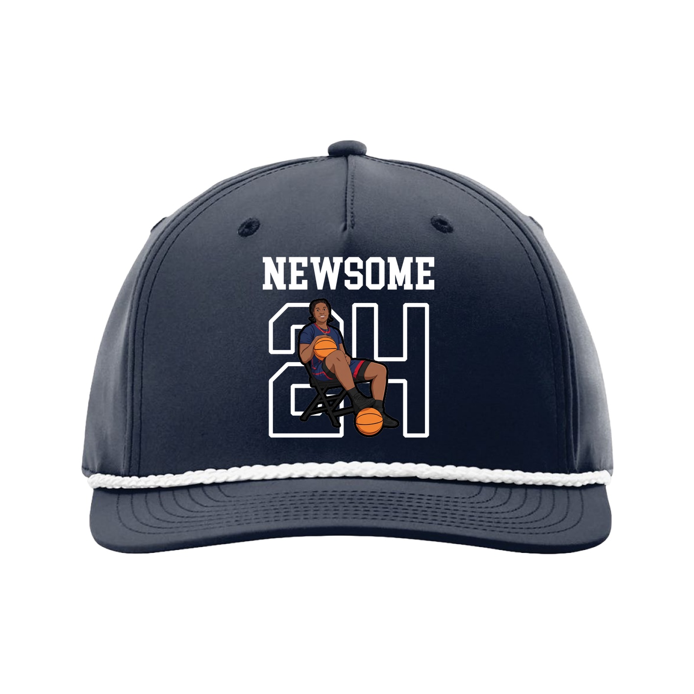 Five-Panel Classic Rope Cap — Shirsey in Navy