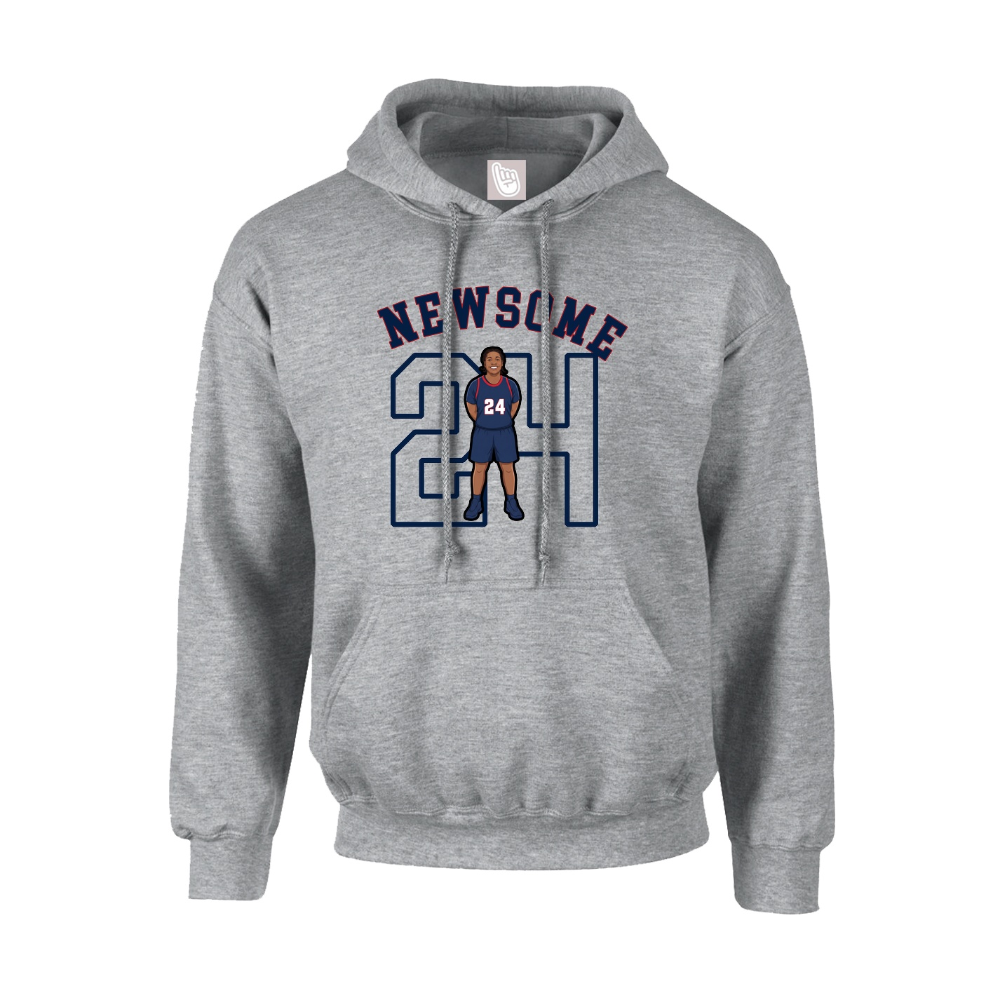 Youth Hoodie — Shirsey Arch in Grey