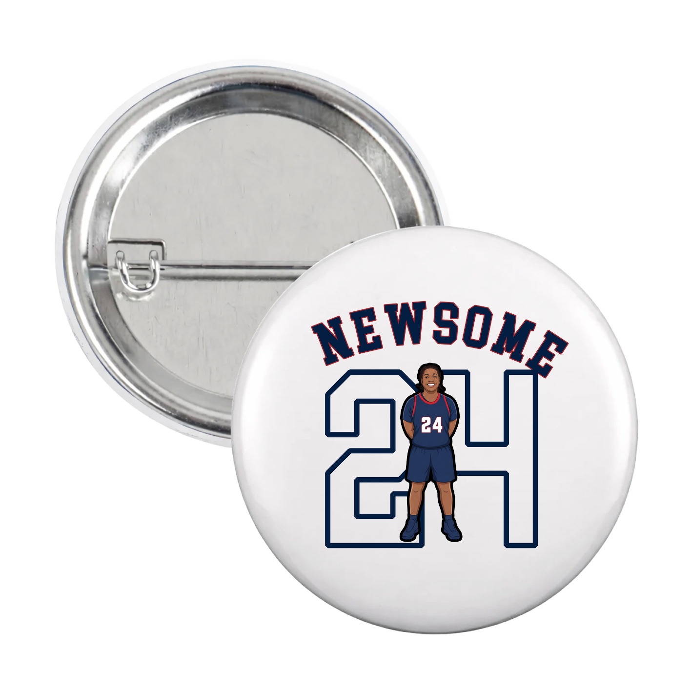 Game Day Button — Shirsey Arch in White