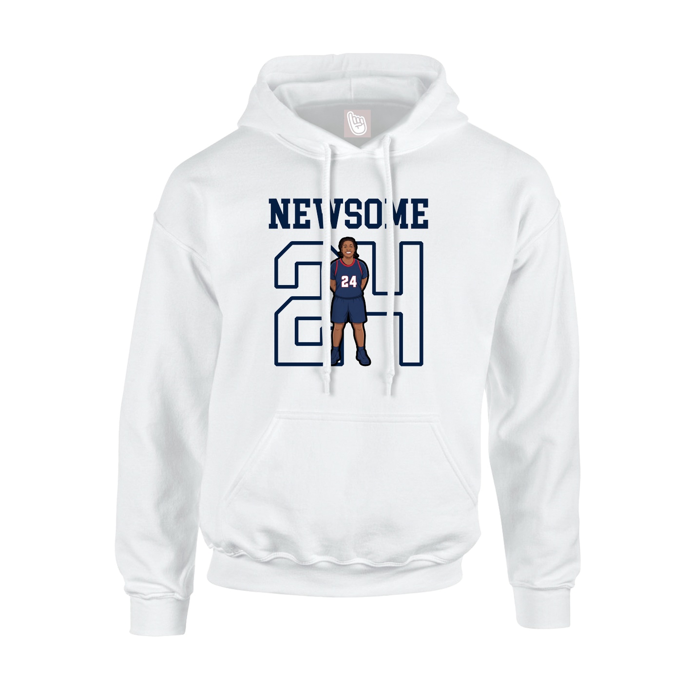 Hoodie — Shirsey in White