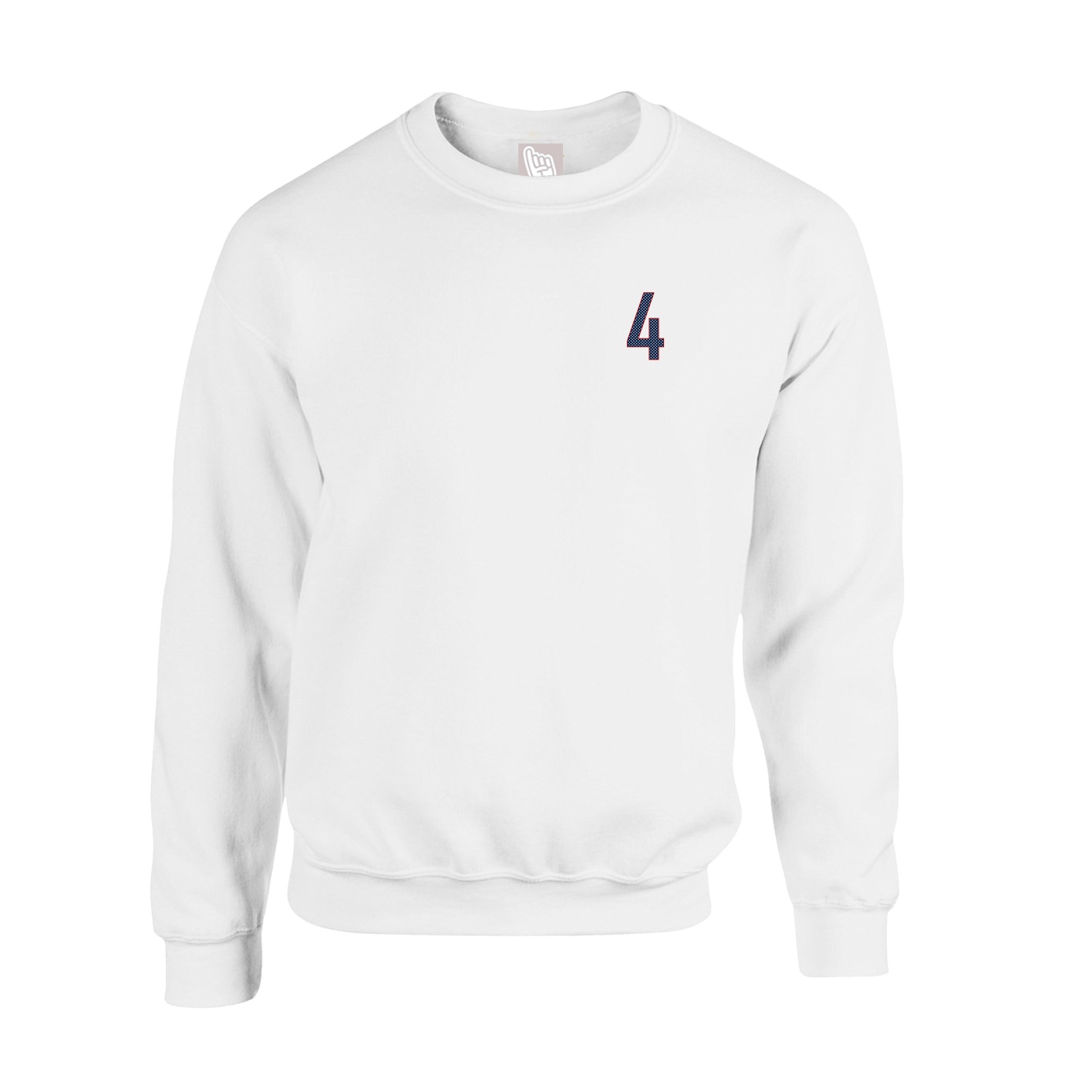 Fleece Crew — Front Shirsy in White