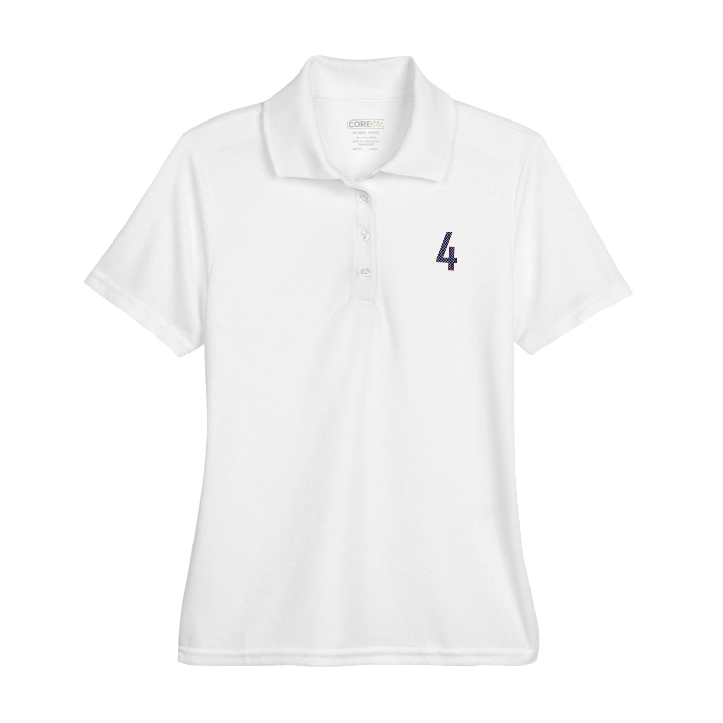 Womens Performance Polo — Front Shirsy in White