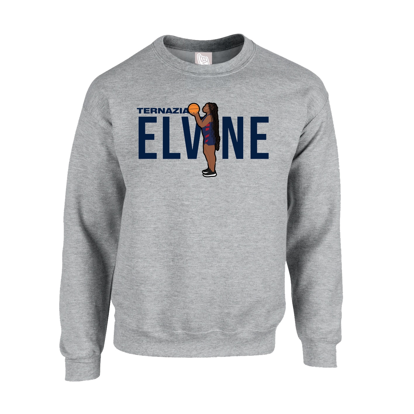 Fleece Crew — Player Name in Grey