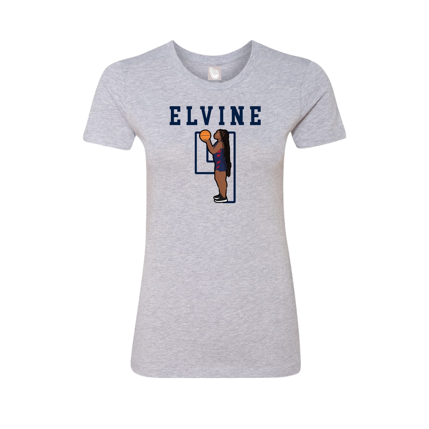 Fitted Women's Tee — Shirsey in Grey