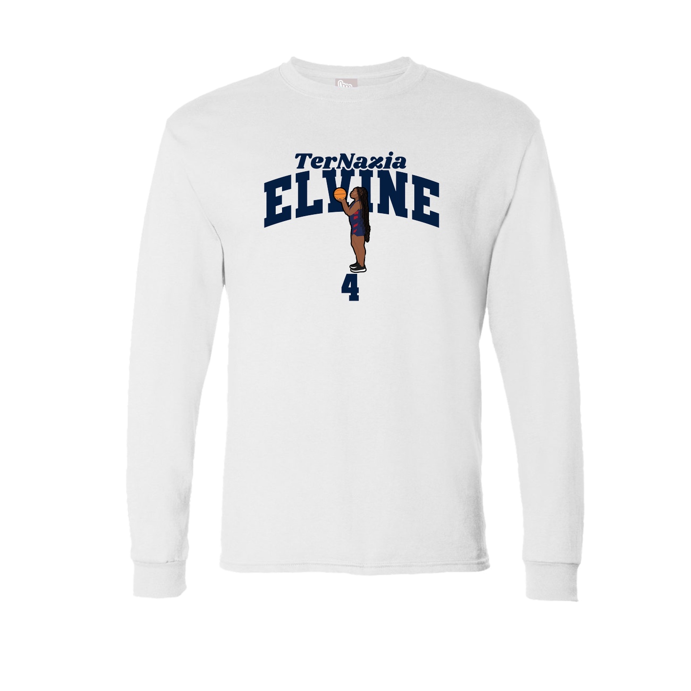 Long Sleeve Tee — Signature Arch in White