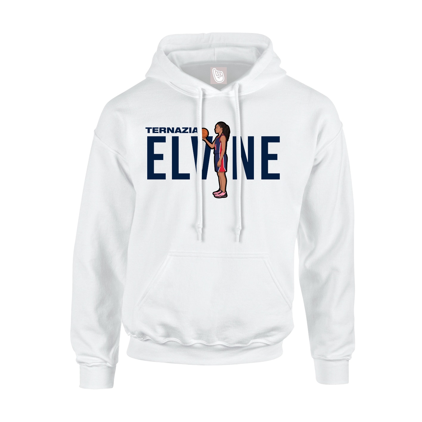 Youth Hoodie — Player Name in White