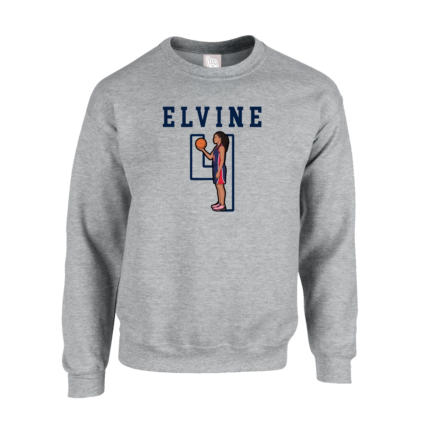 Fleece Crew — Shirsey in Grey