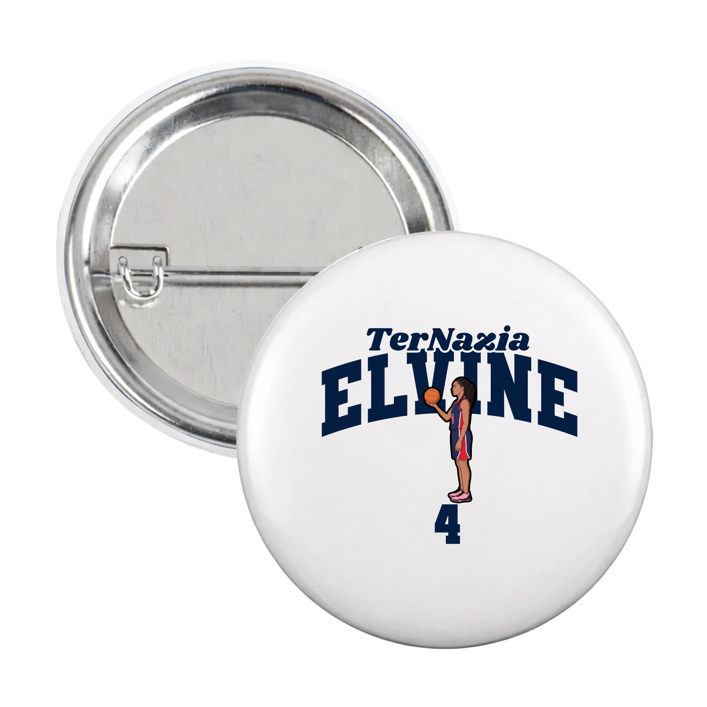 Game Day Button — Signature Arch in White