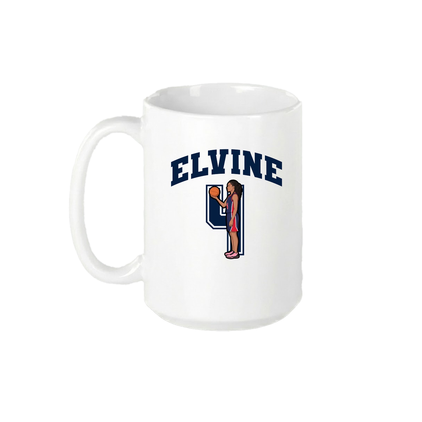 15oz Coffee Mug — Number in White