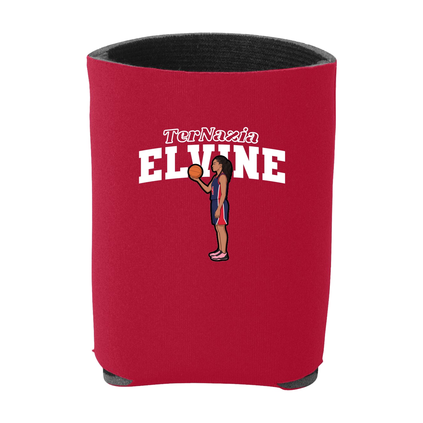 Can Holder — Name Arch in Red