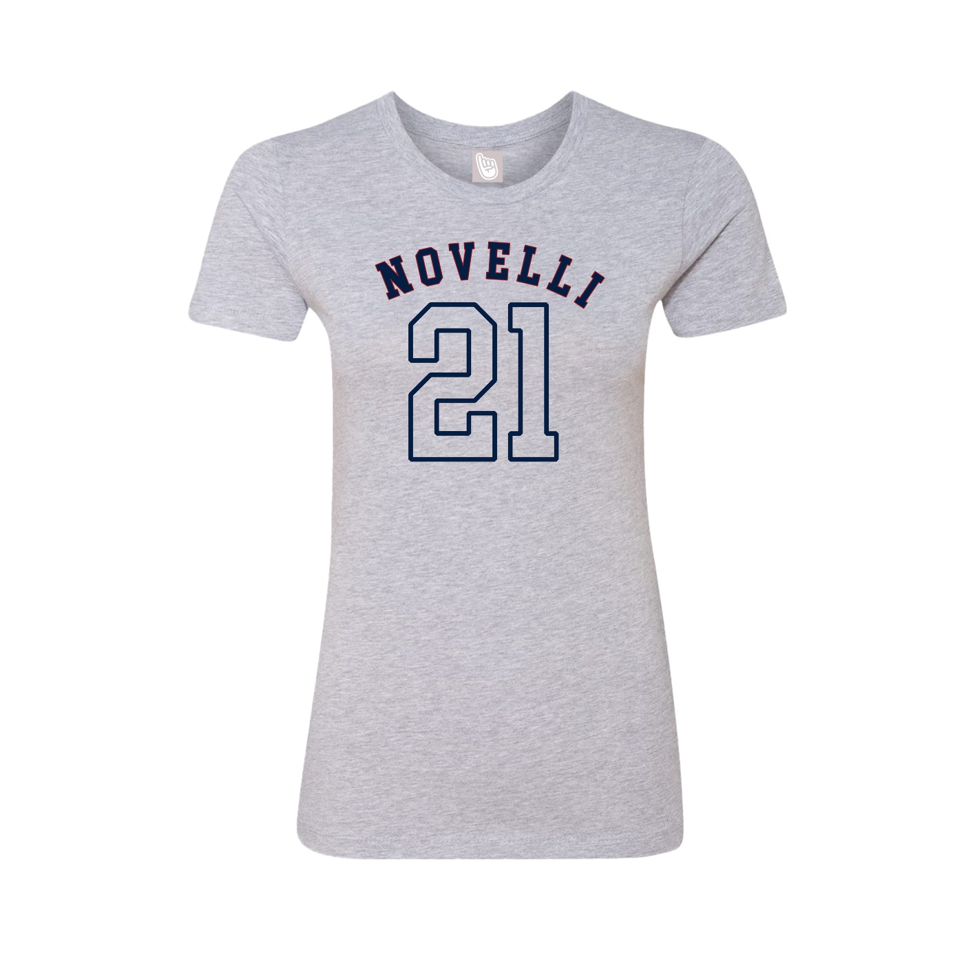 Fitted Women's Tee — Shirsey Arch in Grey