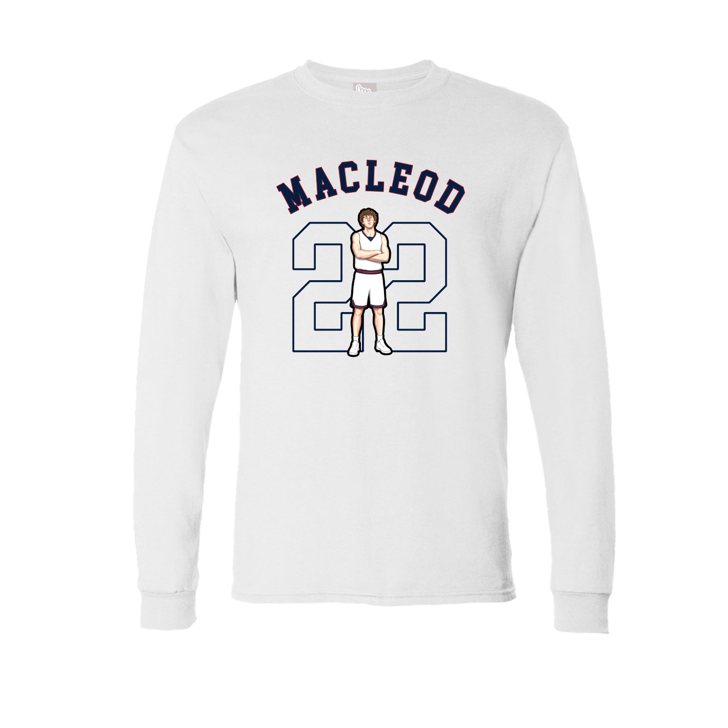 Long Sleeve Tee — Shirsey Arch in White