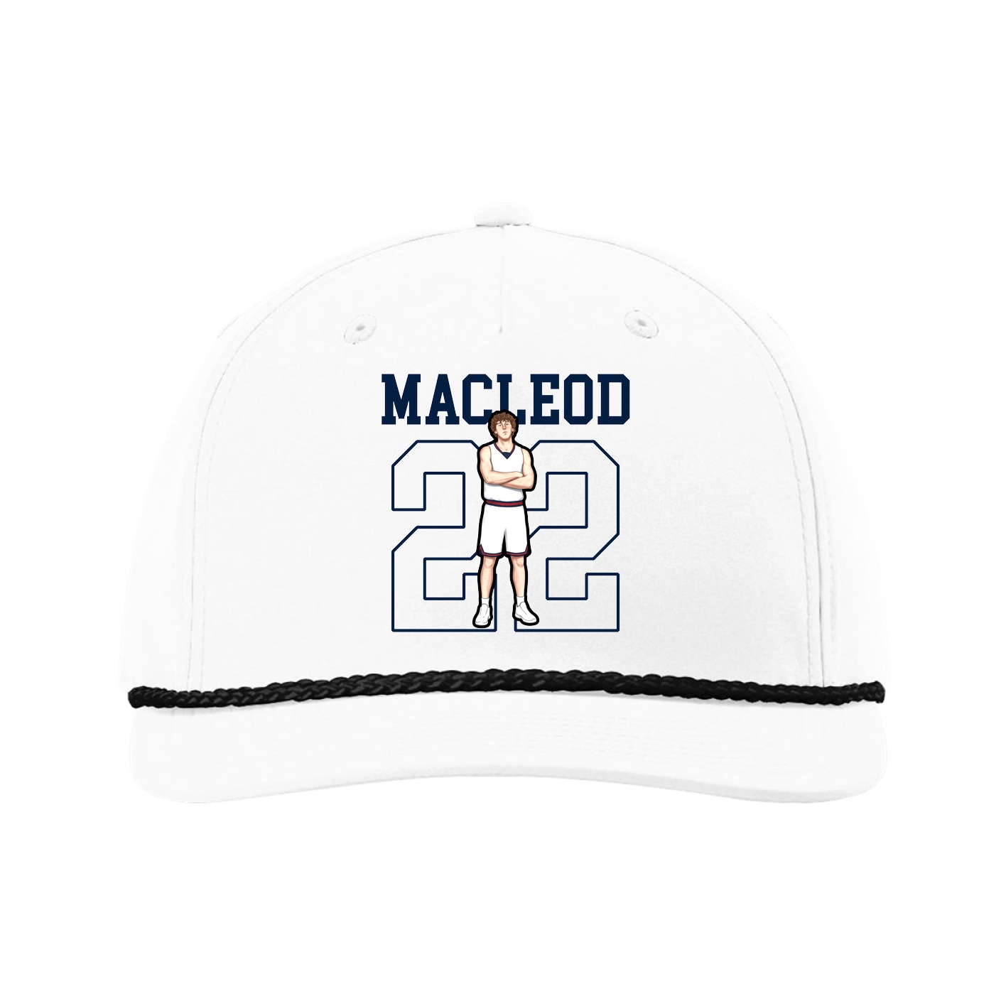 Five-Panel Classic Rope Cap — Shirsey in White