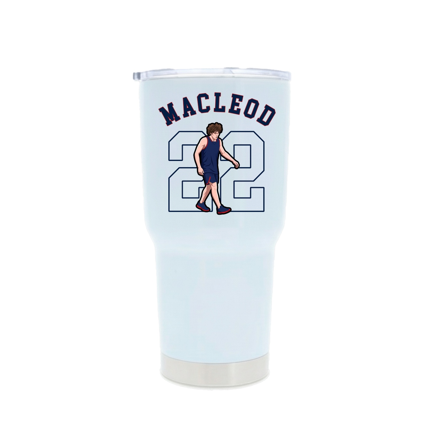 30oz Stainless Steel Tumbler — Shirsey Arch in White
