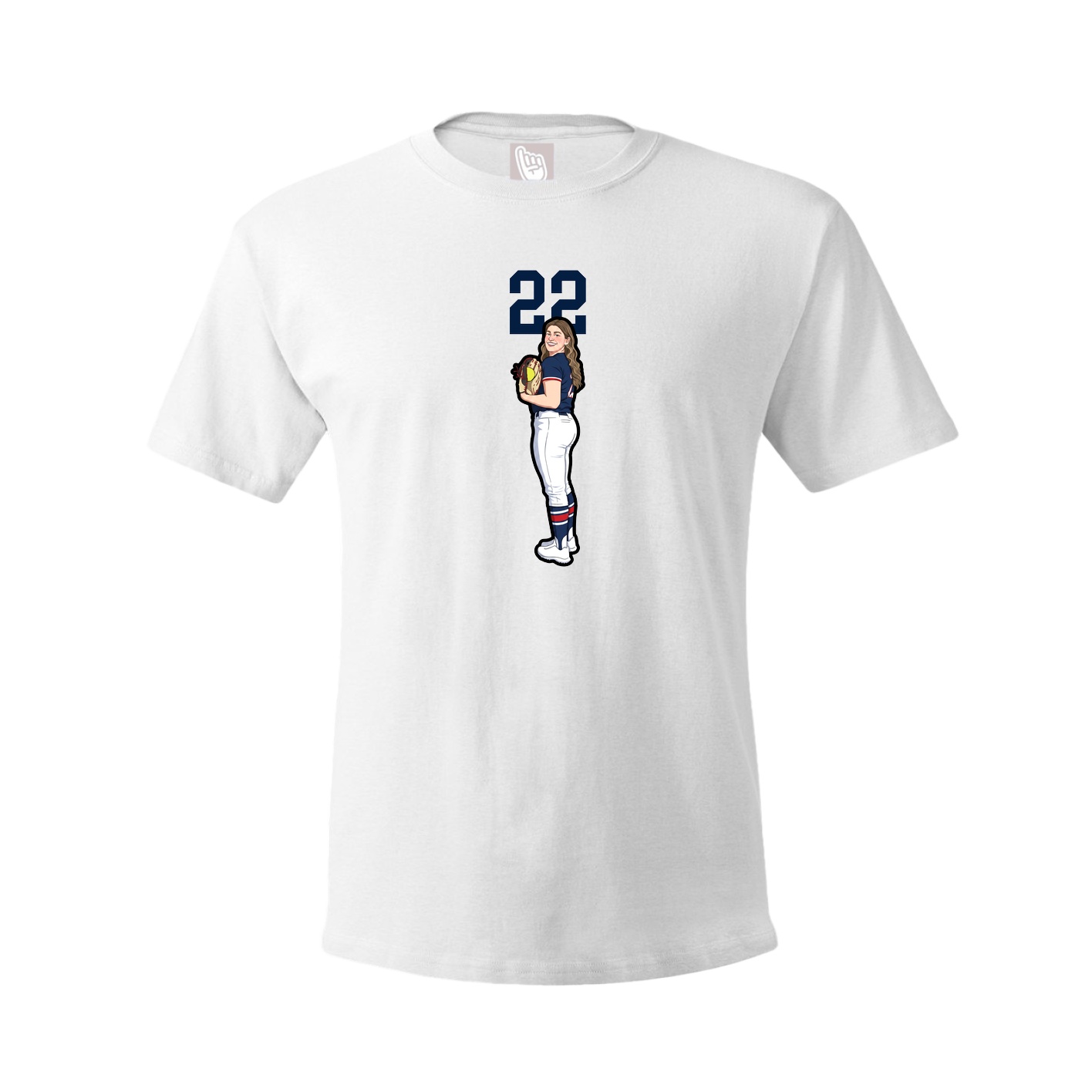 Tee — Number Top in White
