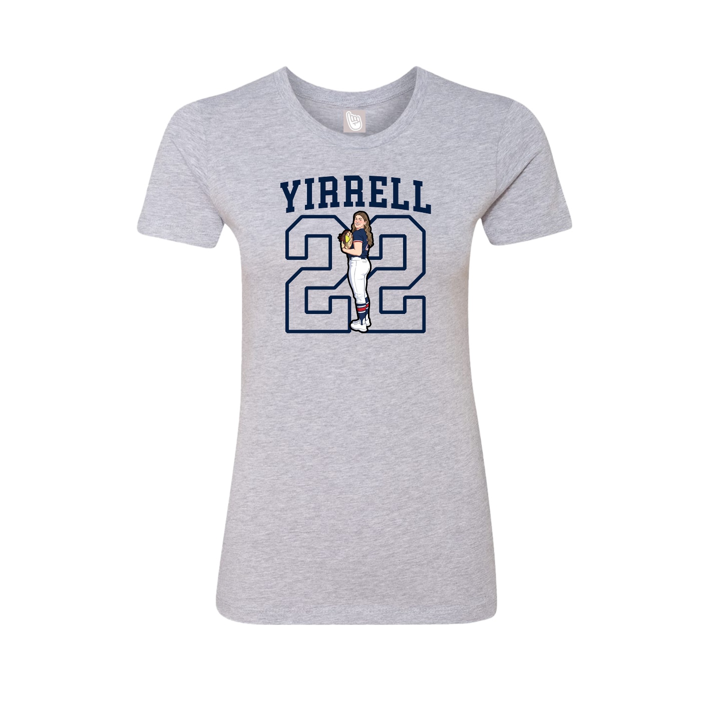 Fitted Women's Tee — Shirsey in Grey