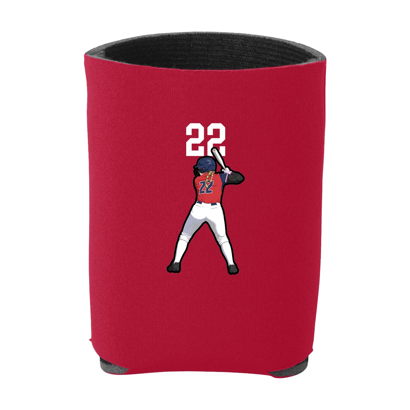 Can Holder — Number Top in Red