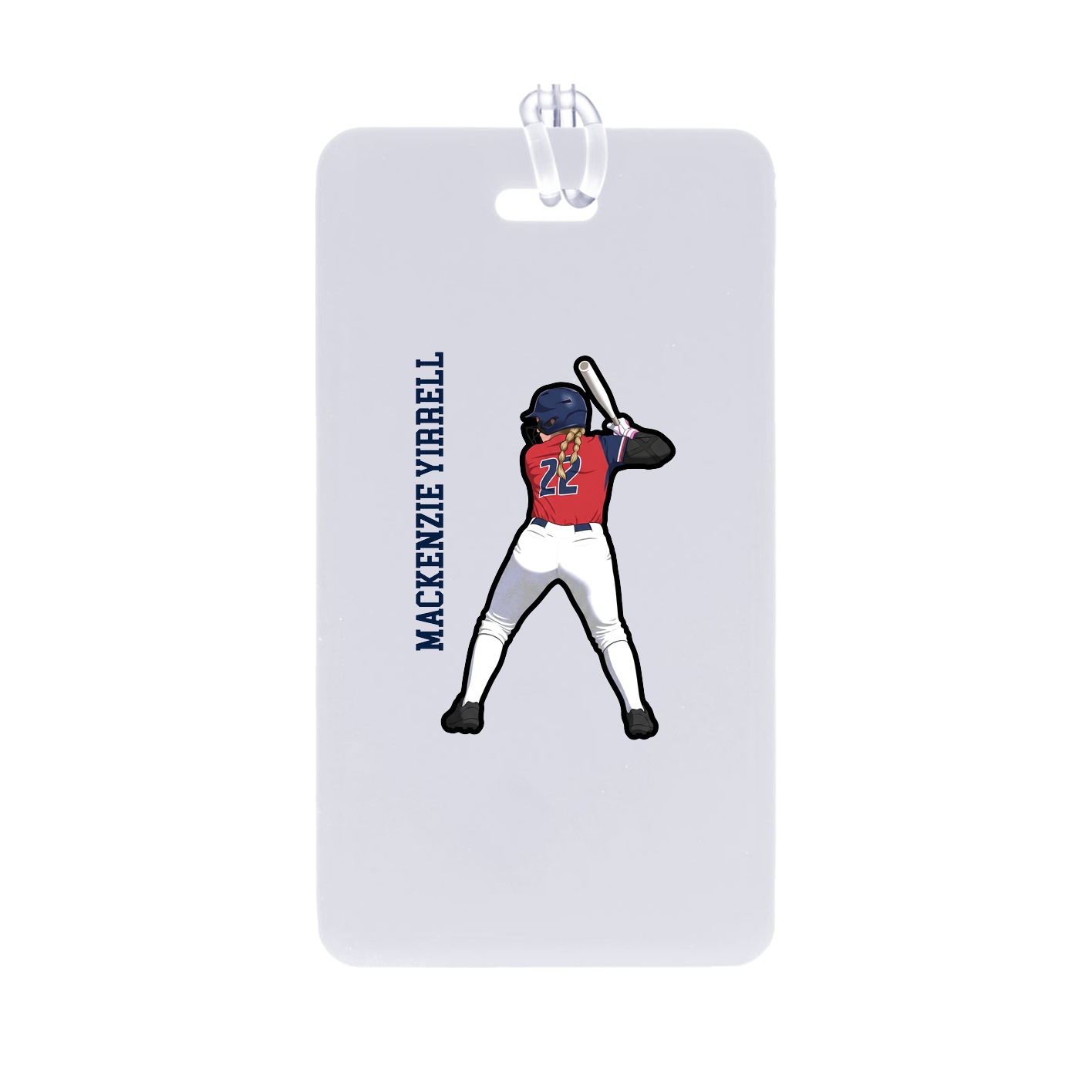 Bag Tag — Name Vertical in Classic