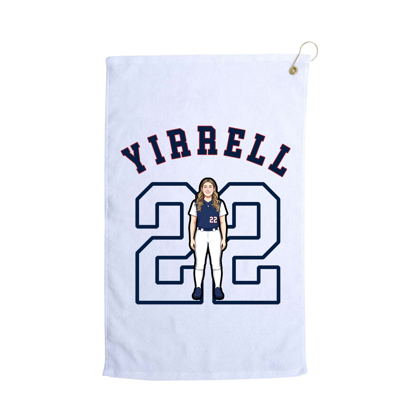Golf Towel — Shirsey Arch in White