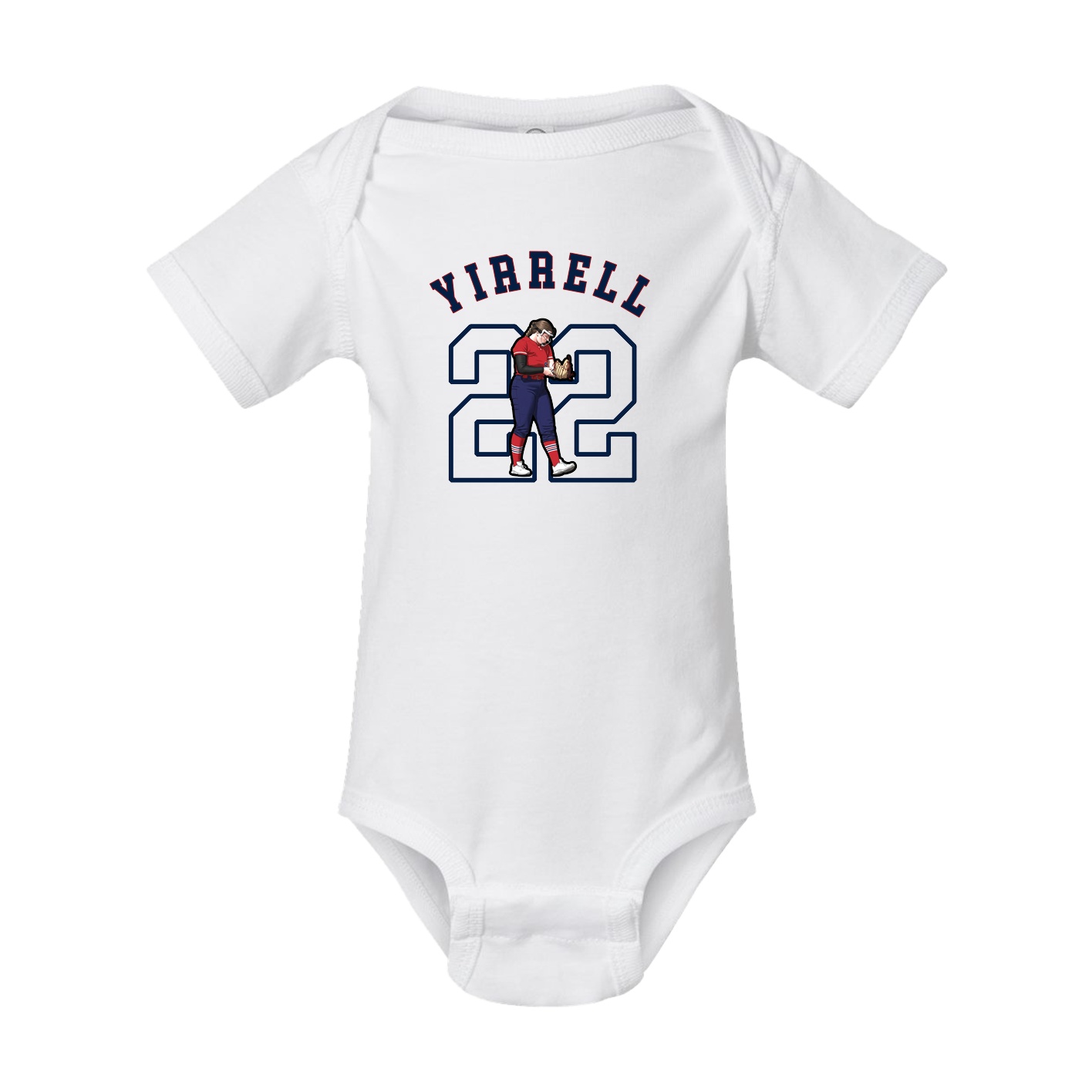 Baby Onesie — Shirsey Arch in White