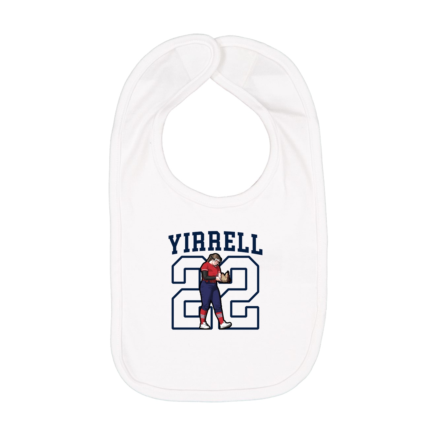 Infant Bib — Shirsey in White