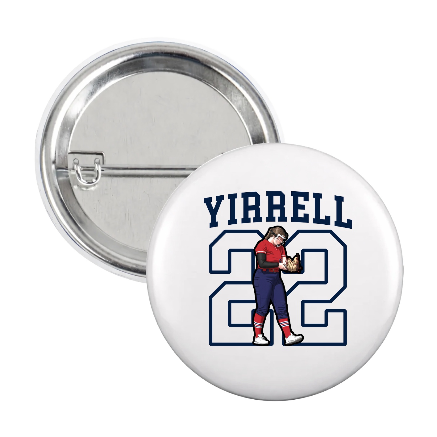 Game Day Button — Shirsey in White
