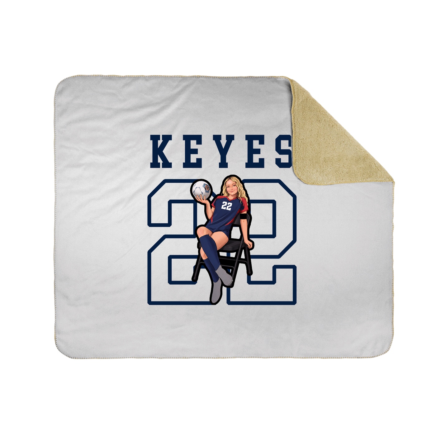 Throw Blanket — Shirsey in White