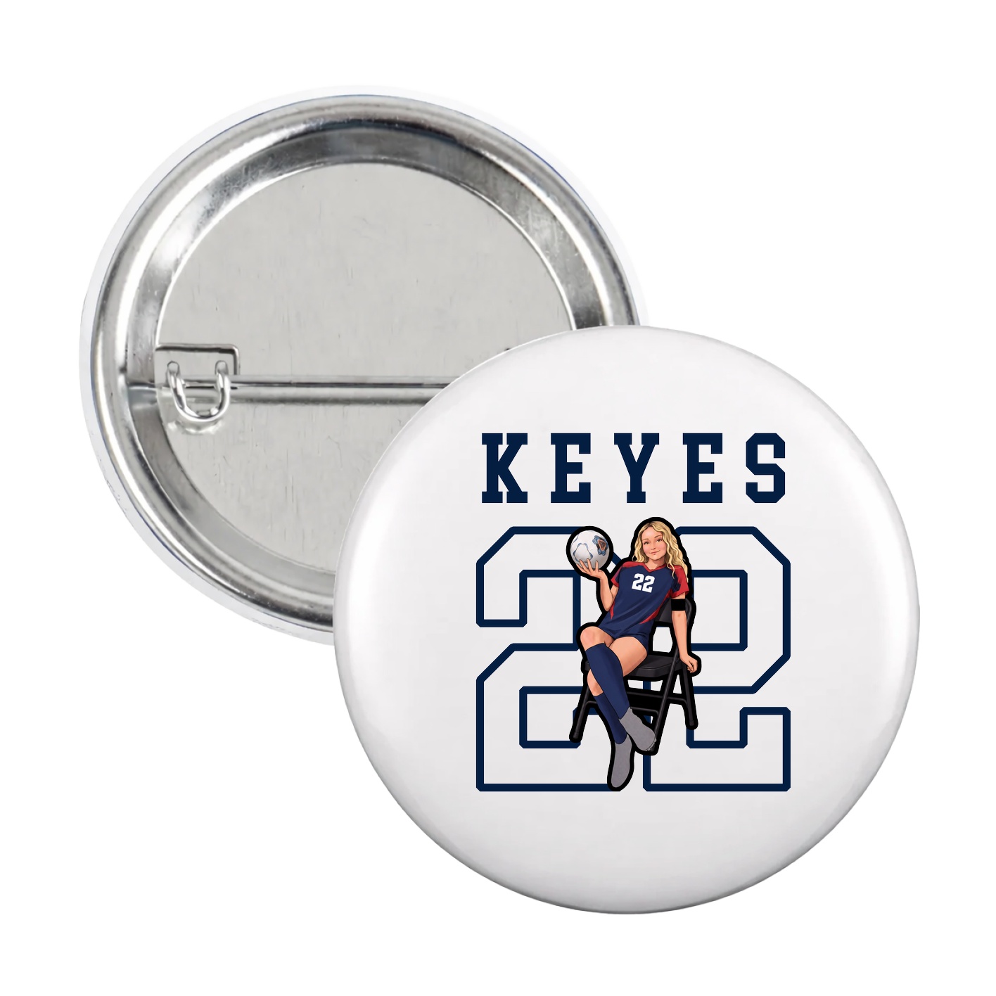 Game Day Button — Shirsey in White