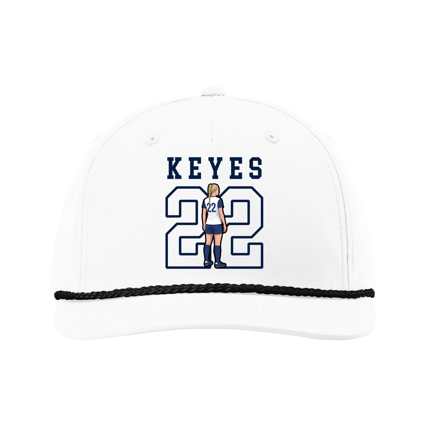 Five-Panel Classic Rope Cap — Shirsey in White