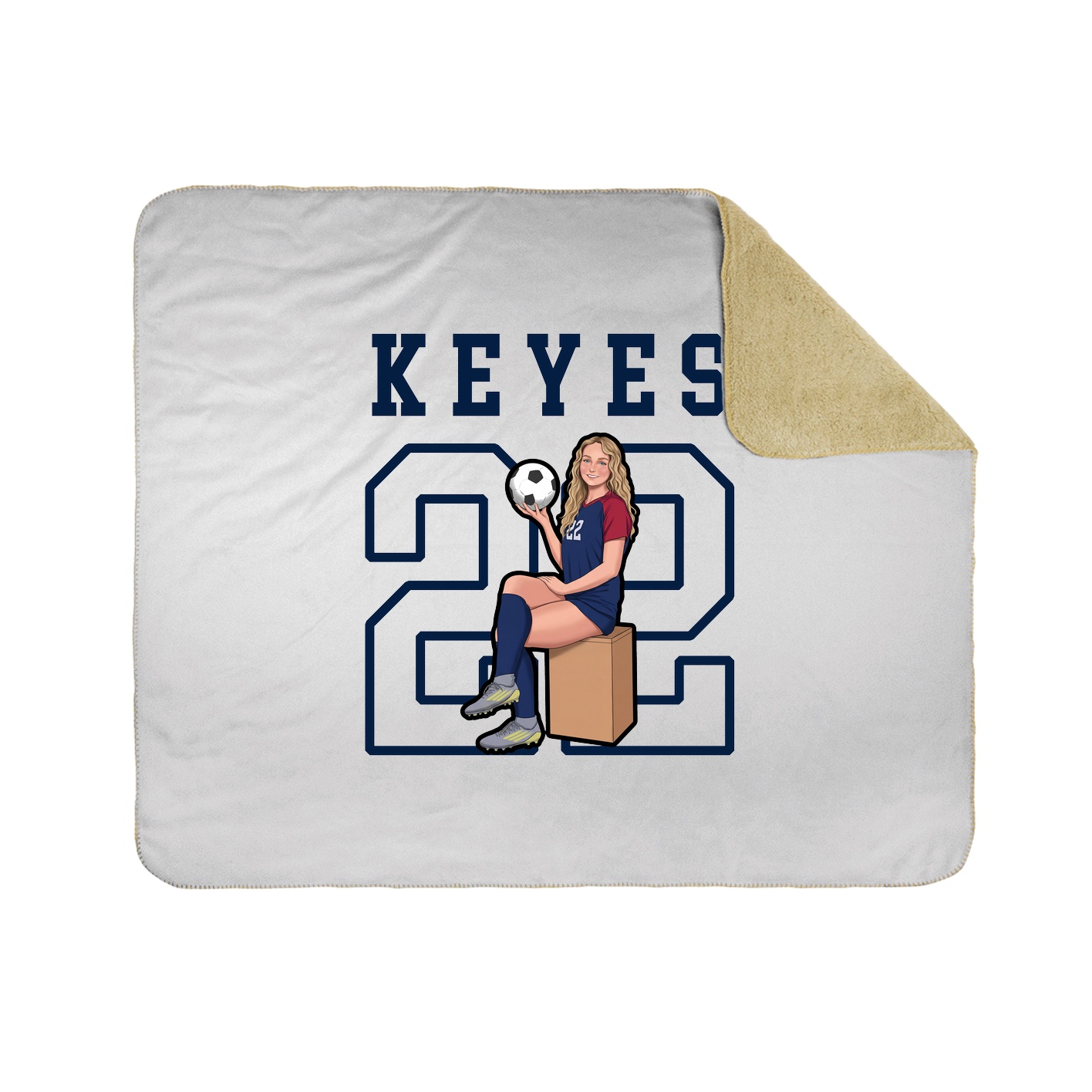 Throw Blanket — Shirsey in White