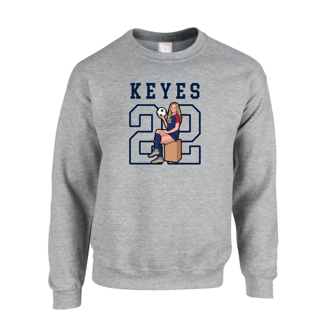 Fleece Crew — Shirsey in Grey