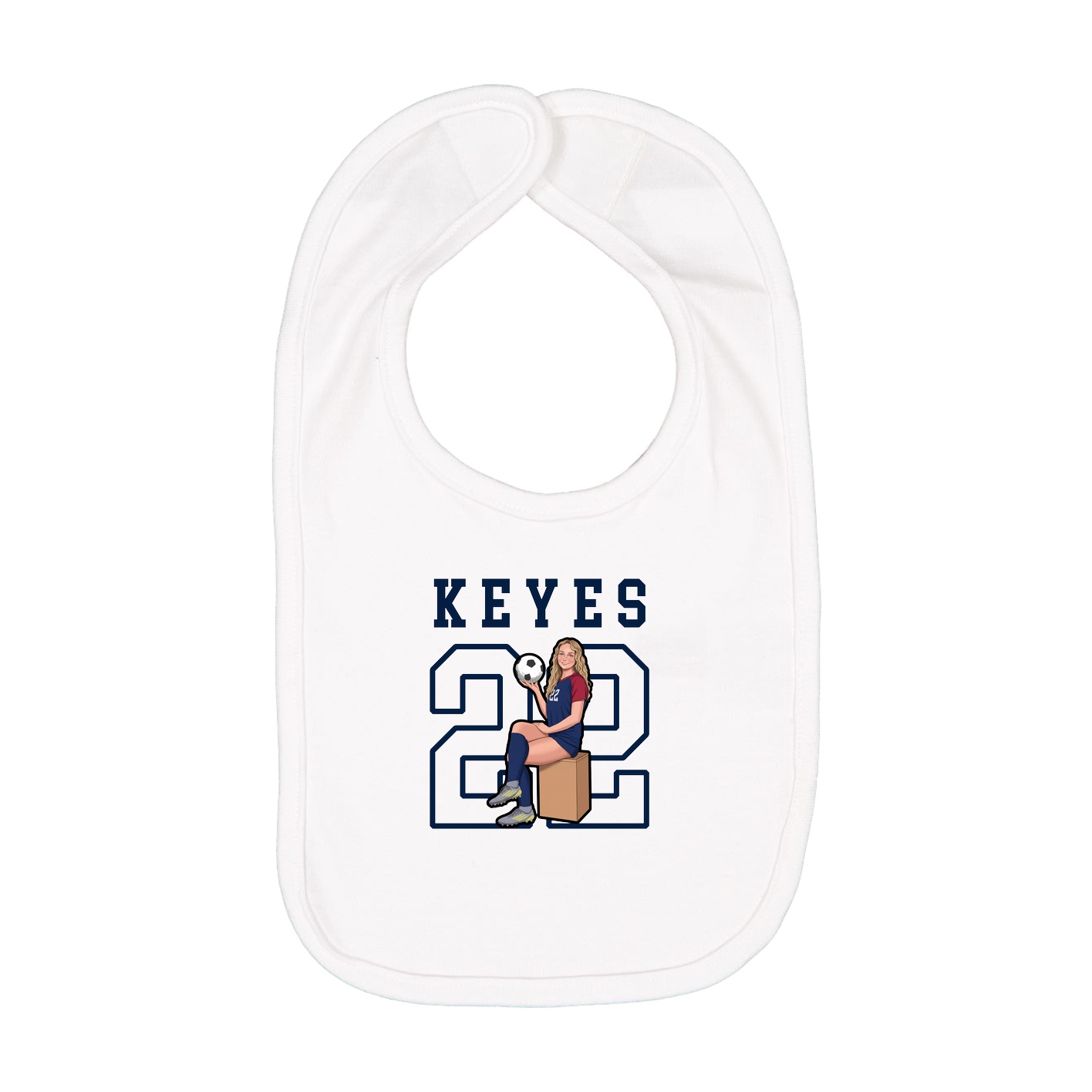 Infant Bib — Shirsey in White