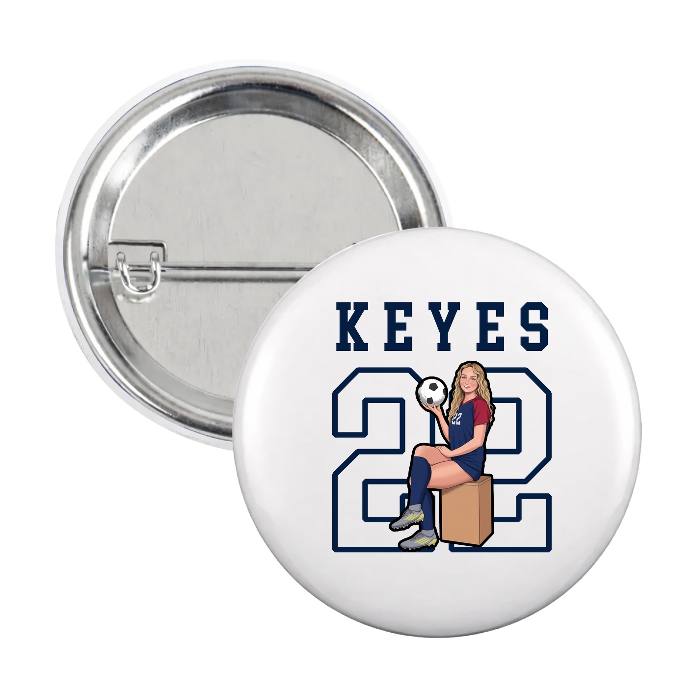 Game Day Button — Shirsey in White