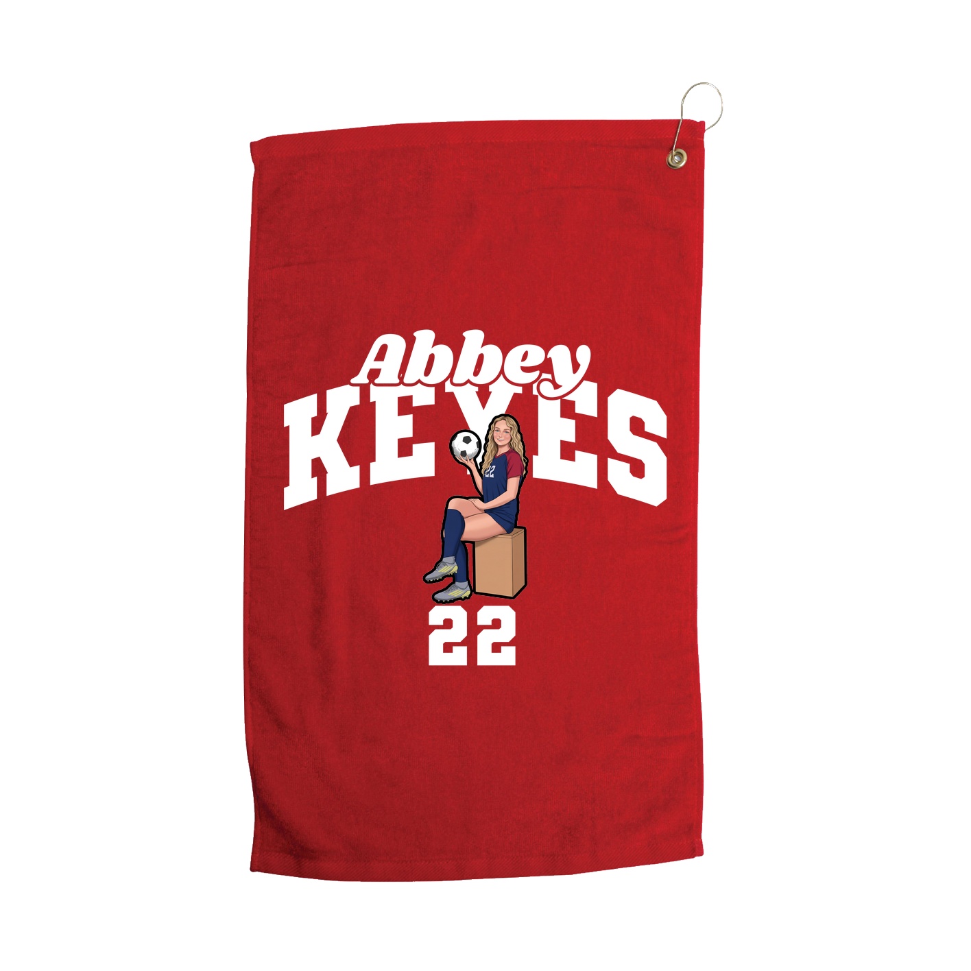 Golf Towel — Signature Arch in Red