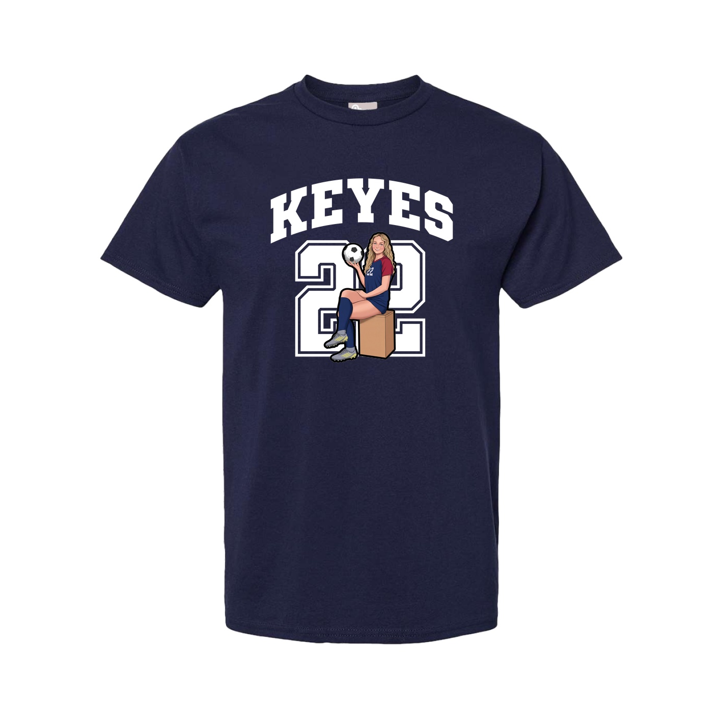 Tee — Number in Navy